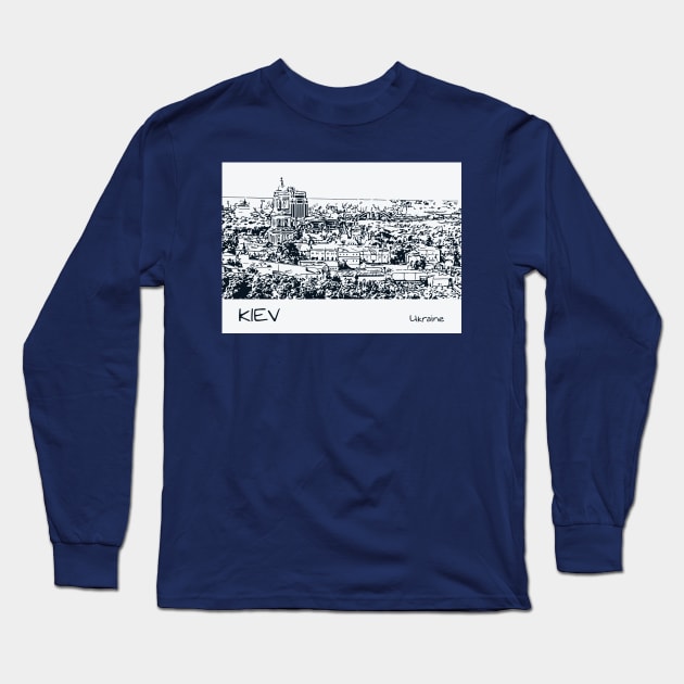 Kiev Ukraine Long Sleeve T-Shirt by Lakeric